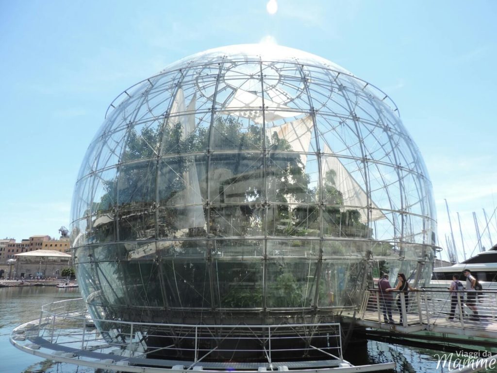 Visitare l'Acquario di Genova con i bambini -biosfera-