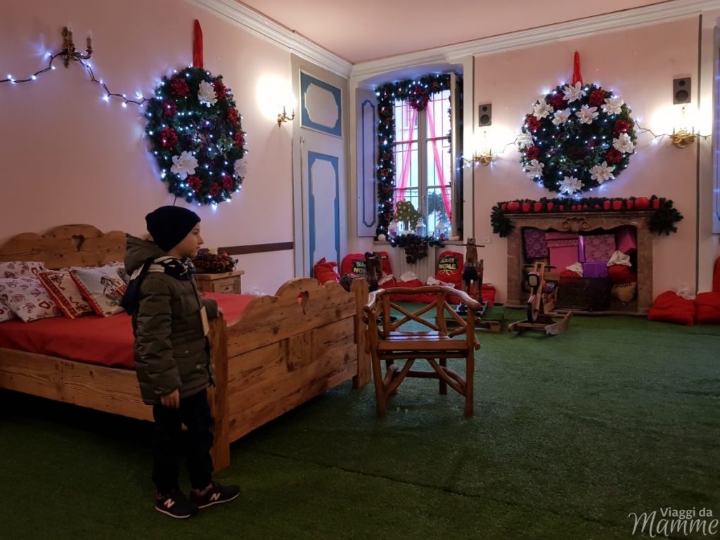 La camera da letto di Babbo Natale a Palazzo Ginami, Gromo