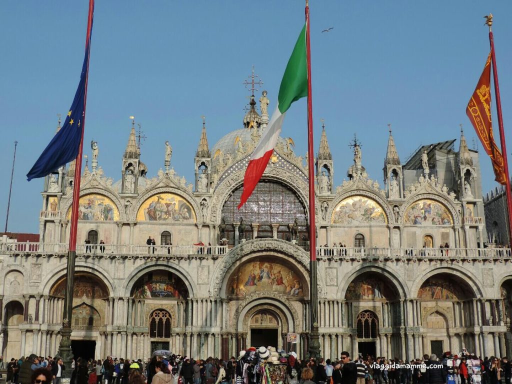 Cosa vedere a Venezia con i bambini in tre giorni - Vista esterna della Basilica Di San Marco -