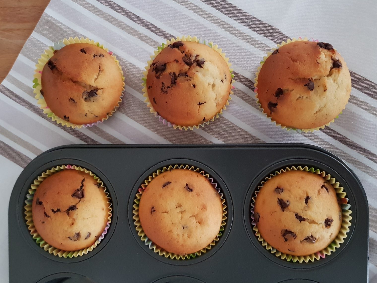 Muffin allo yogurt e gocce di cioccolato ricetta deliziosa VIAGGI DA