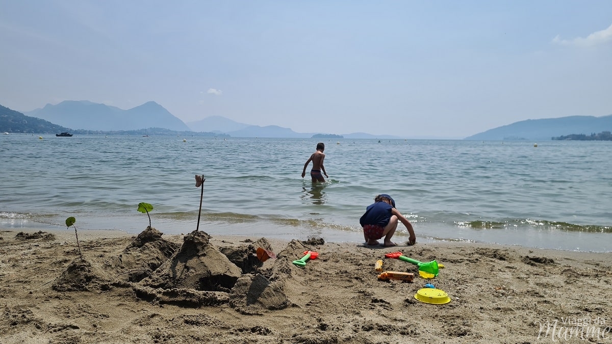 spiagge sul lago maggiore